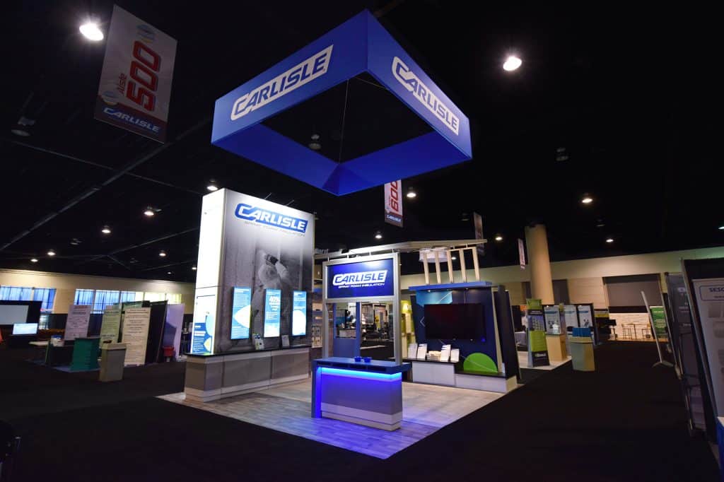 Custom 20x20 tradeshow exhibit