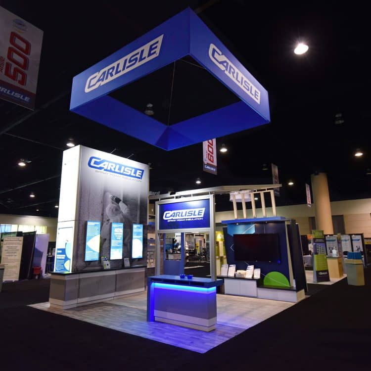 Custom 20x20 tradeshow exhibit