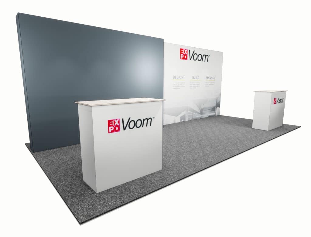 10x20 fabric inline booth