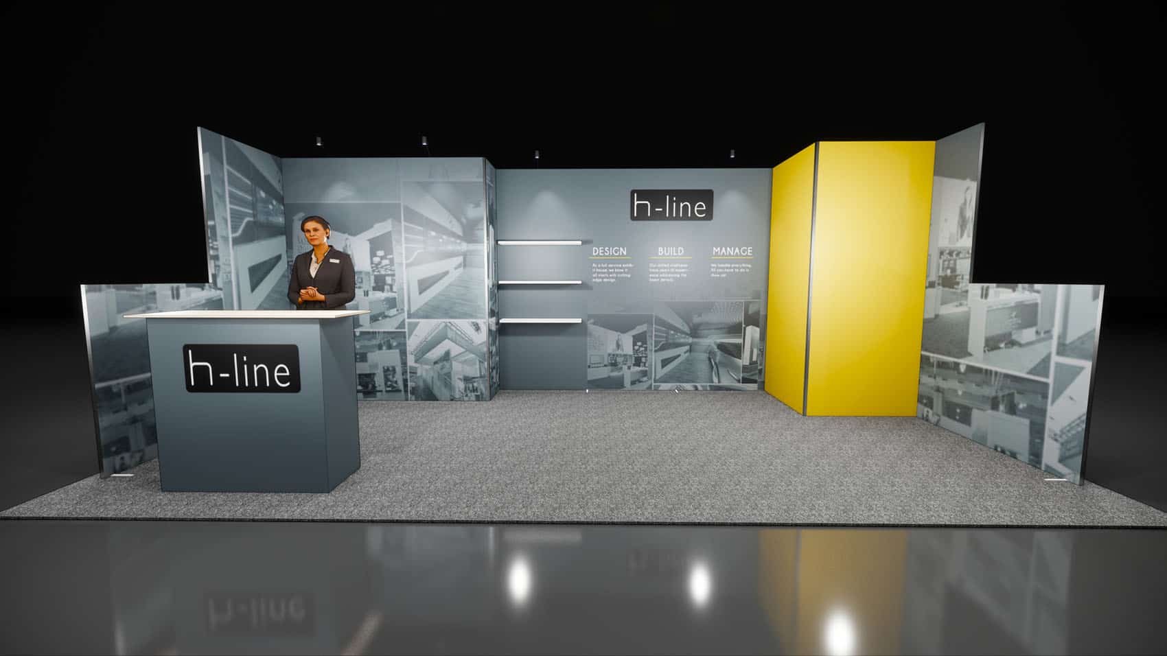 inline fabric tradeshow booth